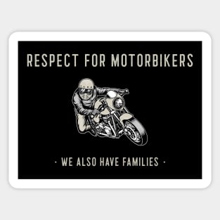 Respect For Motorbikers Sticker